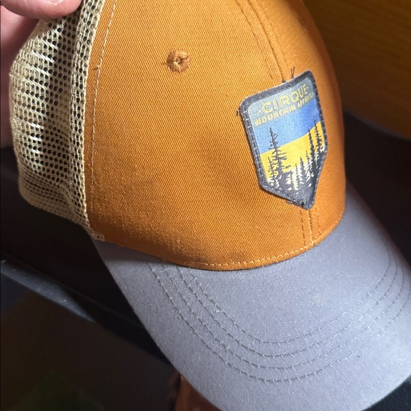 Orange and Gray Cirque Mountain Apparel Cap - Picture 5 of 7
